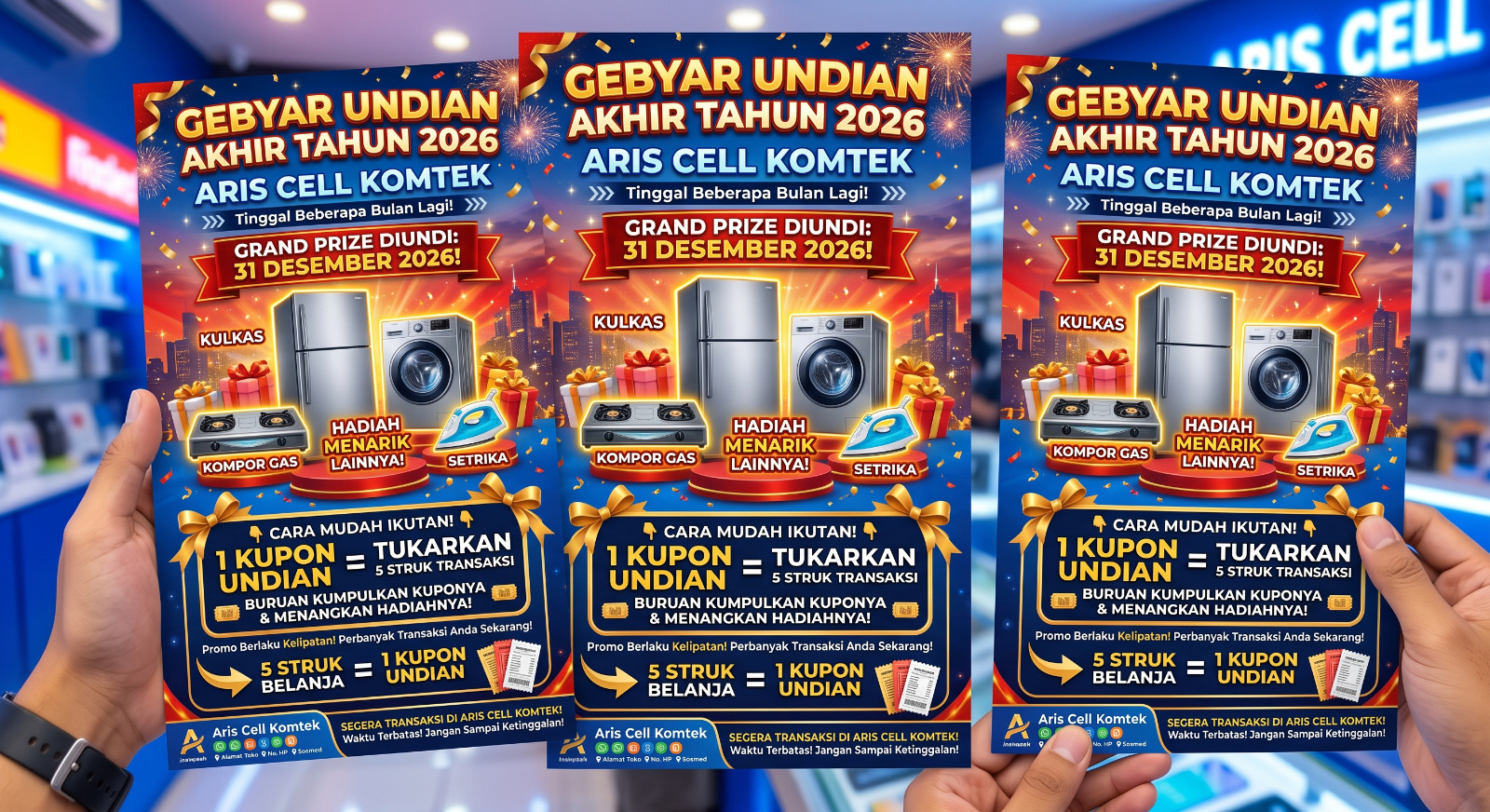 BERITA GEMBIRA: Undian Akhir Tahun Aris Cell Komtek Semakin Dekat!